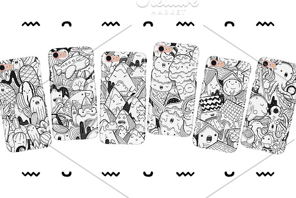 Doodle Pattern Bundle in Patterns - product preview 7