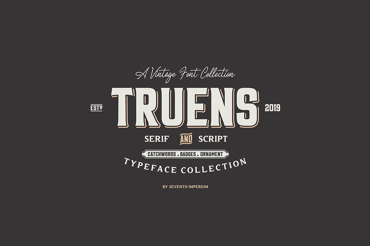 Truens Family in Serif Fonts - product preview 8