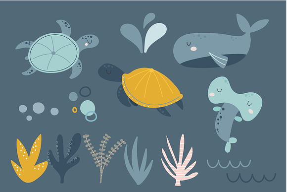 Ocean Friends in Illustrations - product preview 2