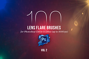 100 PS Lens Flares Brushes Vol 2