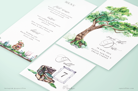 Fairytale Forest Wedding Invitations in Wedding Templates - product preview 2