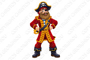 Pirate Captain Cartoon Character