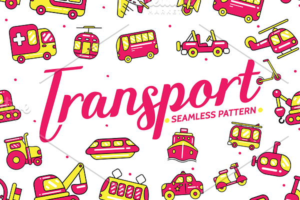 Transport Seamless Pattern