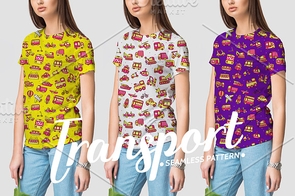 Transport Seamless Pattern in Patterns - product preview 5
