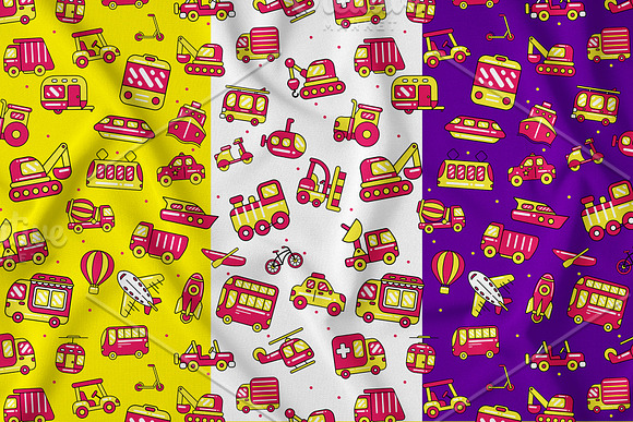Transport Seamless Pattern in Patterns - product preview 8