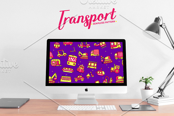 Transport Seamless Pattern in Patterns - product preview 9