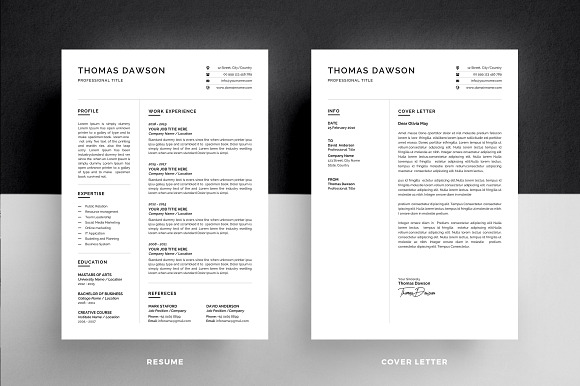Resume/CV + Cover Letter in Resume Templates - product preview 2