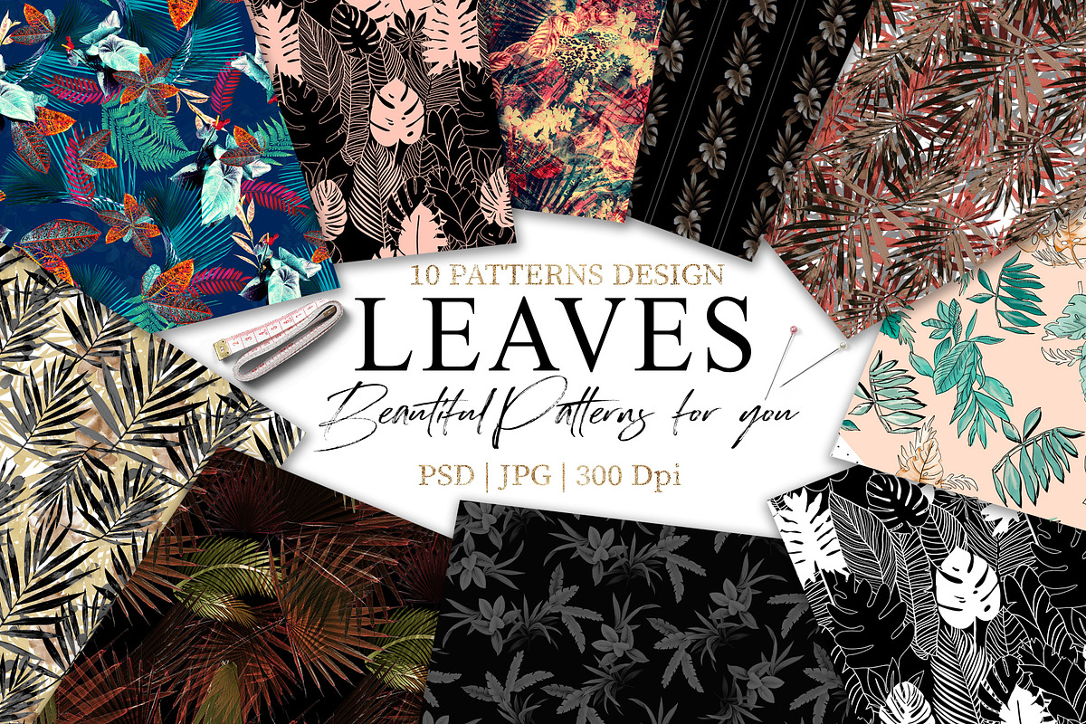 Leaves | 10 Seamless pattern in Patterns - product preview 8