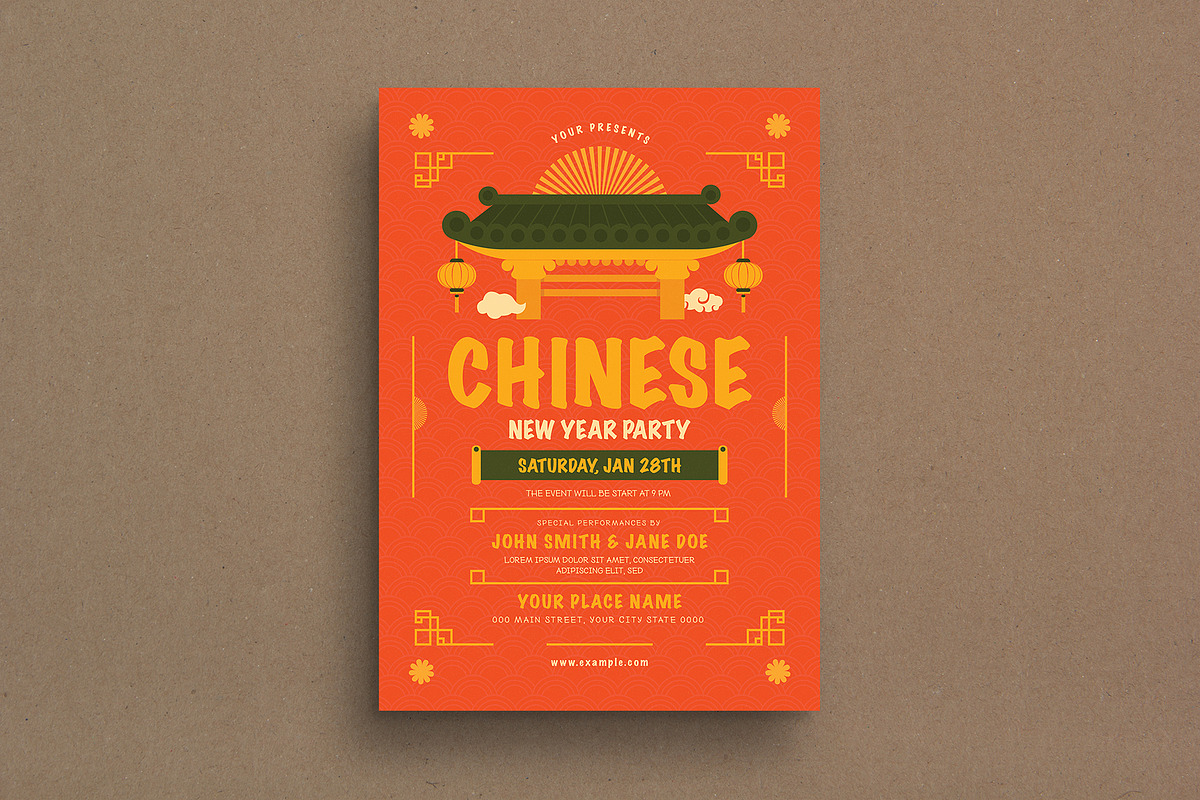 Chinese New Year Event Flyer in Flyer Templates - product preview 8