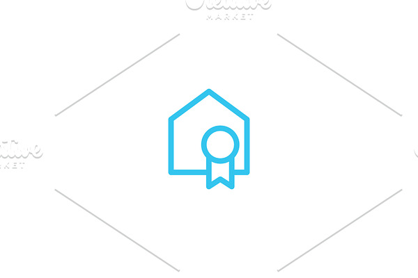 certified house home logo vector
