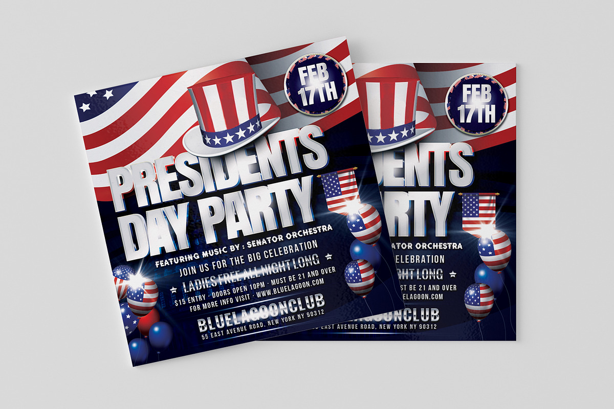Presidents Day Flyer in Flyer Templates - product preview 8