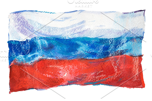 Flag of Russia. Russian Federation
