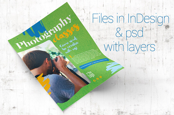 Modern Photography class templates in Flyer Templates - product preview 3