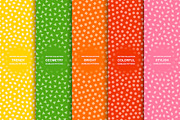 Bright seamless colorful patterns