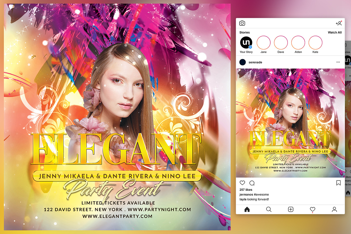 Elegant Party Event Flyer in Flyer Templates - product preview 8