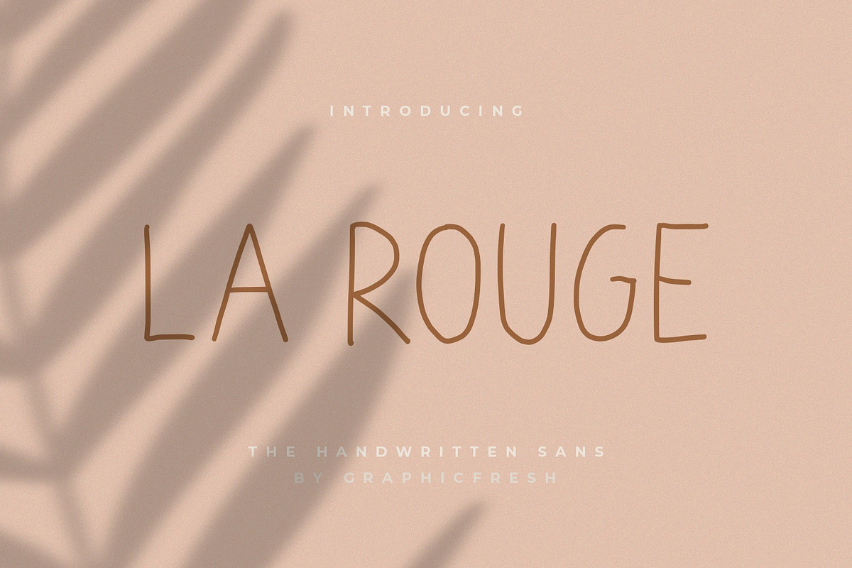La Rouge - Handwritting Sans in Sans-Serif Fonts - product preview 8
