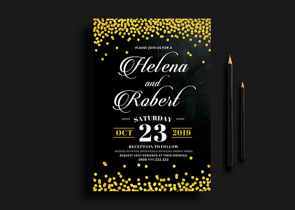 Wedding Invitation in Wedding Templates - product preview 3