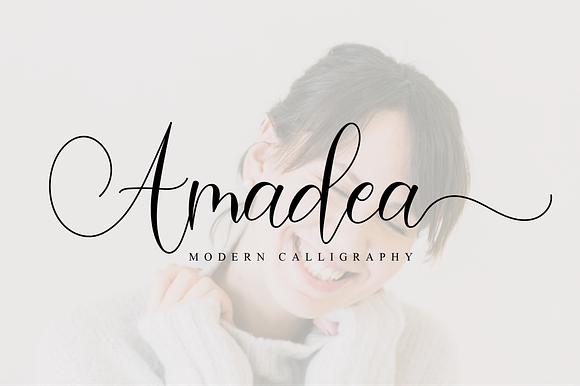 Amadea Script in Script Fonts - product preview 9