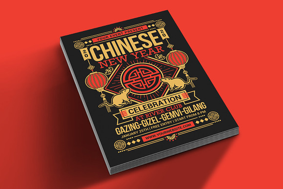 Chinese New Year 2020 in Flyer Templates - product preview 1