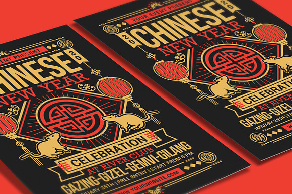 Chinese New Year 2020 in Flyer Templates - product preview 2