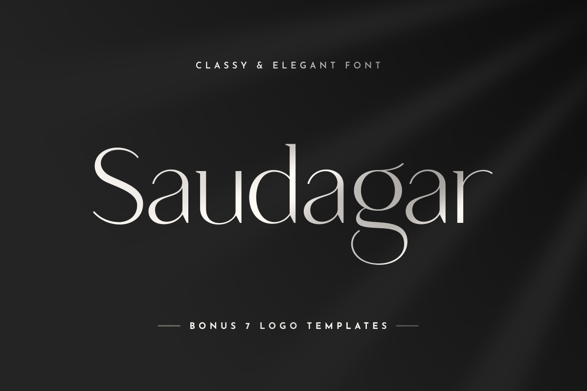 Saudagar Display Font + 7 Bonus Logo in Display Fonts - product preview 8