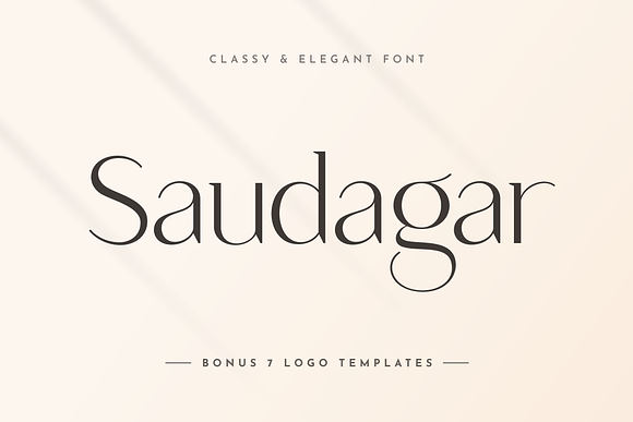 Saudagar Display Font + 7 Bonus Logo in Display Fonts - product preview 14