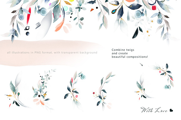 Watercolor art collection in Illustrations - product preview 9
