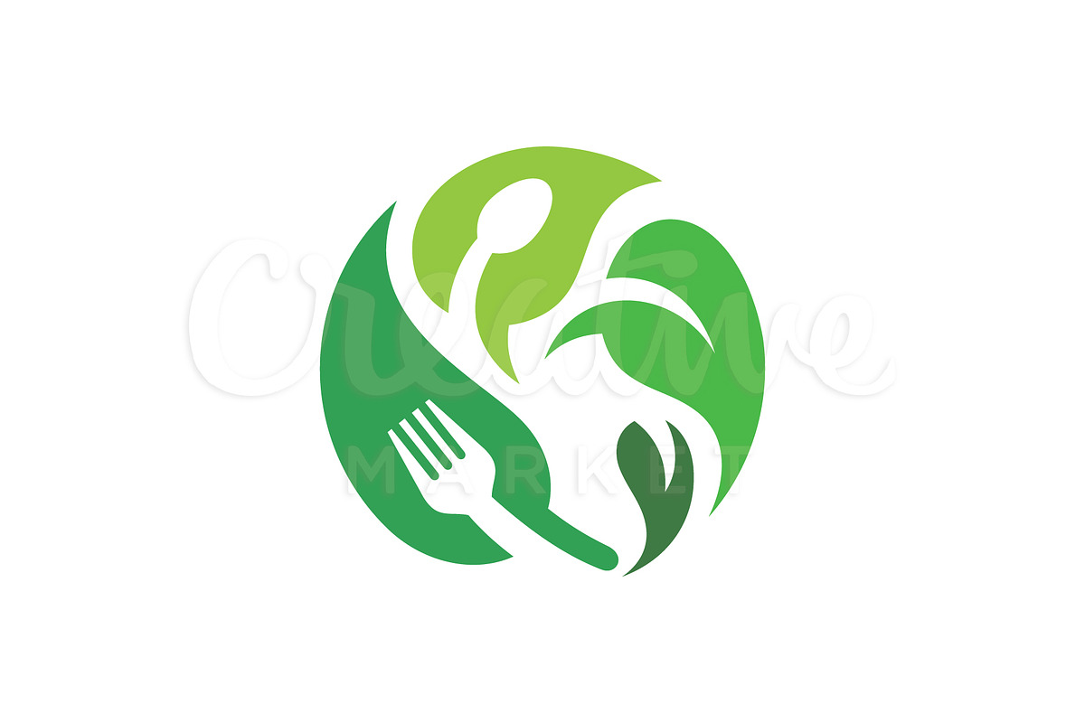 Food Green Logo in Logo Templates - product preview 8