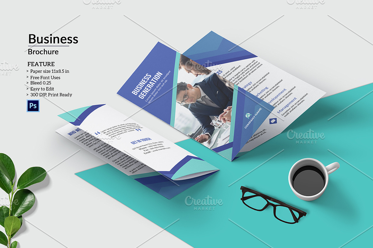 Trifold  Business Brochure V984 in Brochure Templates - product preview 8