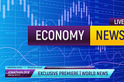 Breaking economy news composition