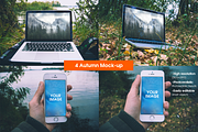 4 Autumn Mock-up | MacBook, iPhone 5