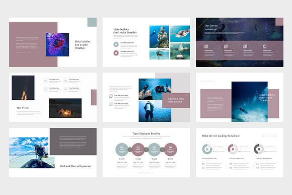 Poreo : Underwater Travel Powerpoint in PowerPoint Templates - product preview 10