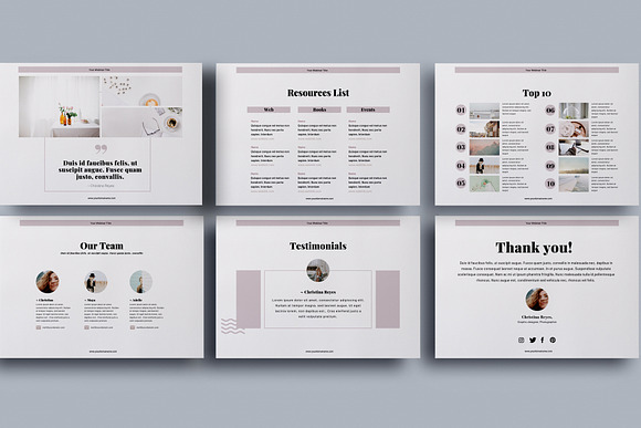 Webinar Slide Deck Canva Template in Presentation Templates - product preview 5