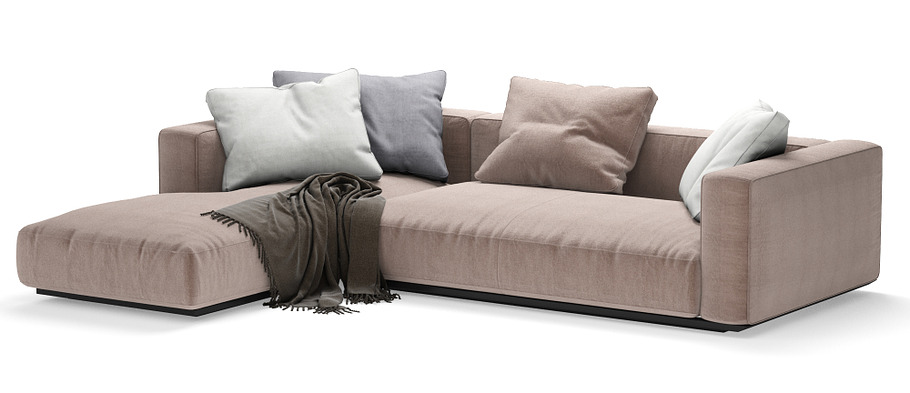Grandemare Sofa by Flexform 270x205 in Furniture - product preview 3