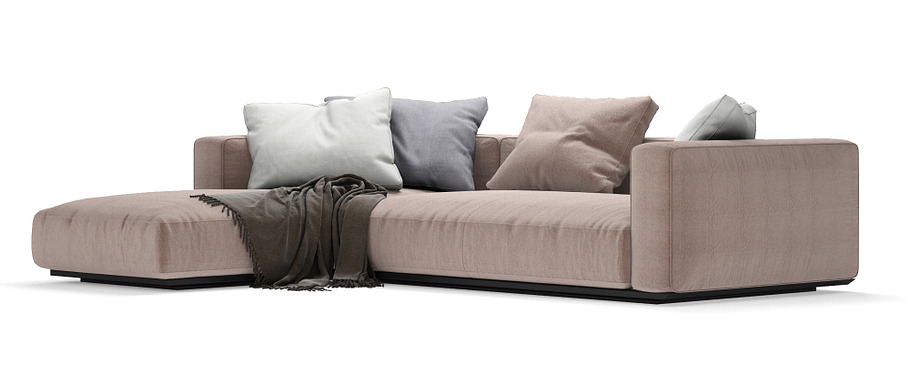Grandemare Sofa by Flexform 270x205 in Furniture - product preview 4