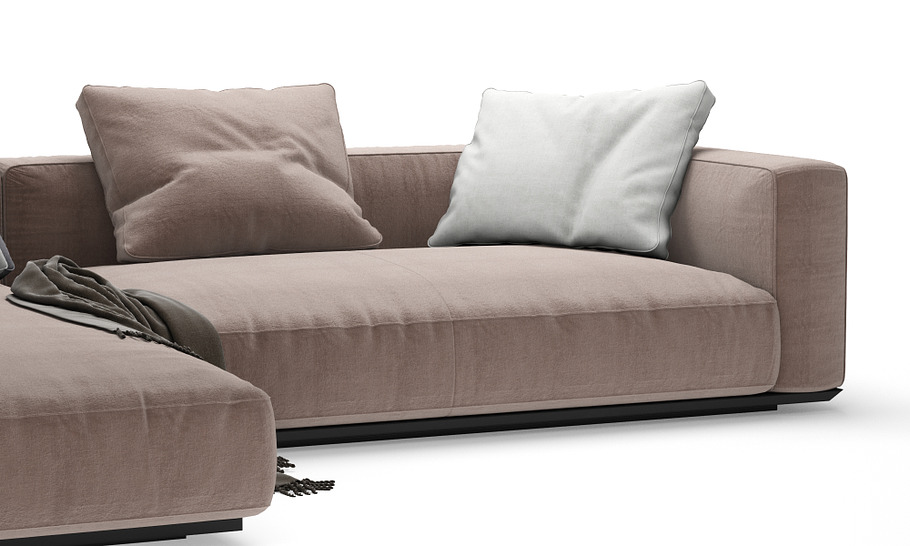 Grandemare Sofa by Flexform 270x205 in Furniture - product preview 5
