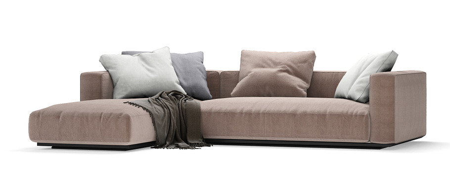 Grandemare Sofa by Flexform 270x205 in Furniture - product preview 6