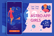 12 Astro App Girls + Icons