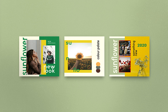 Sunflower - Social Media Bundle in Instagram Templates - product preview 5