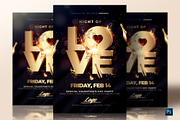 Night Of Love Flyer Template