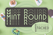 Mint Round - Stacked - Mirrored Font
