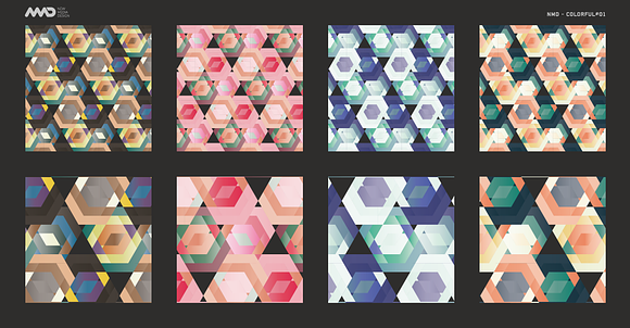 NMD - COLORFUL#01 Vector pattern in Patterns - product preview 6