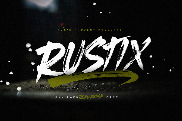 Rustix Brush font