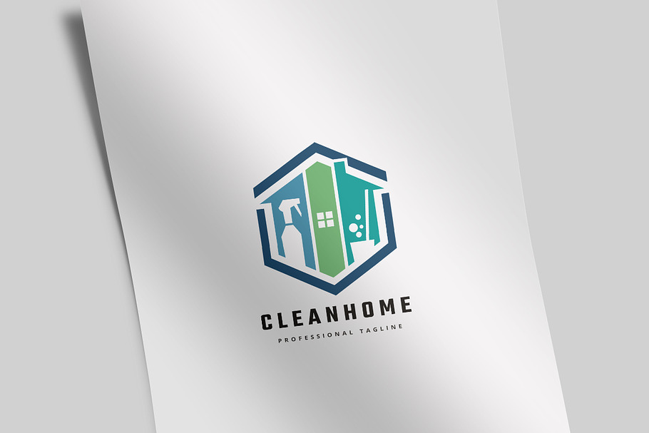 Clean Home Logo in Logo Templates - product preview 8