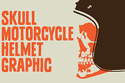 Skull Motorcycle Helmet Graphic