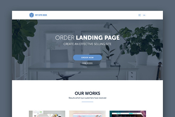 Web Studio Portfolio in Landing Page Templates - product preview 1