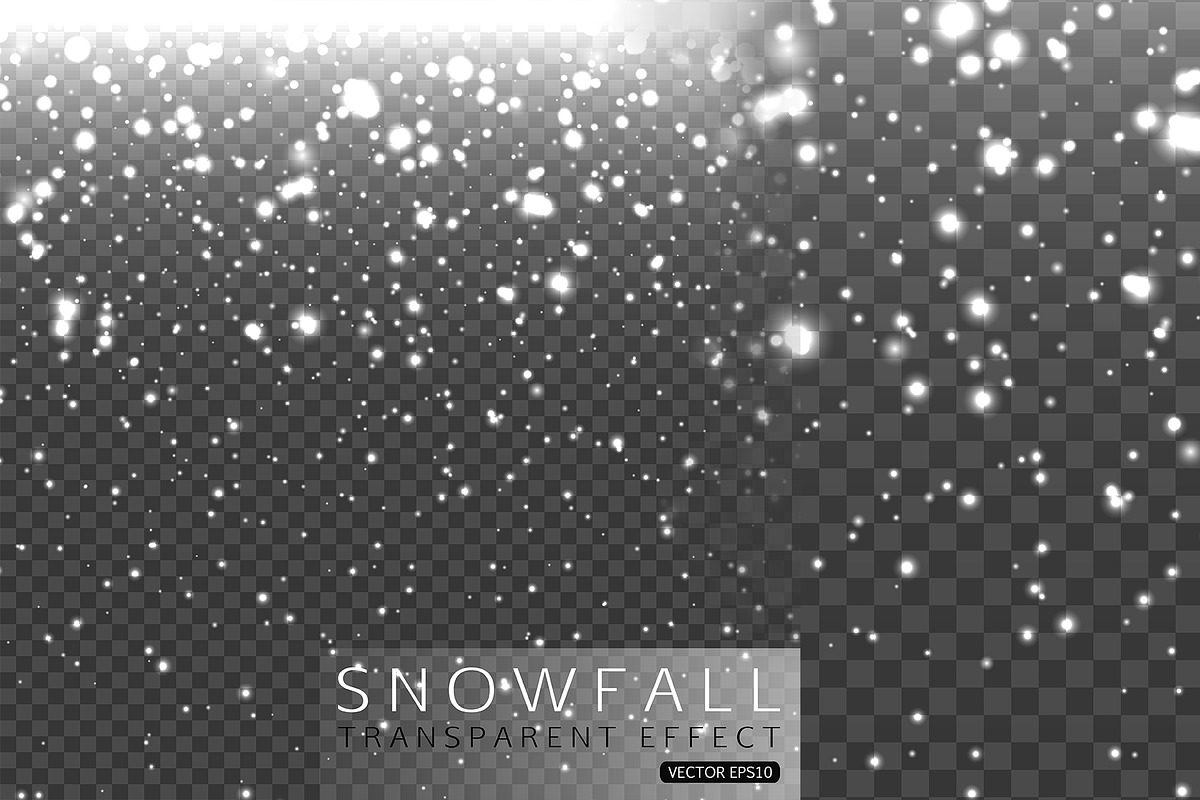 Snowfall and Snowflakes Backgrounds in Illustrations - product preview 8