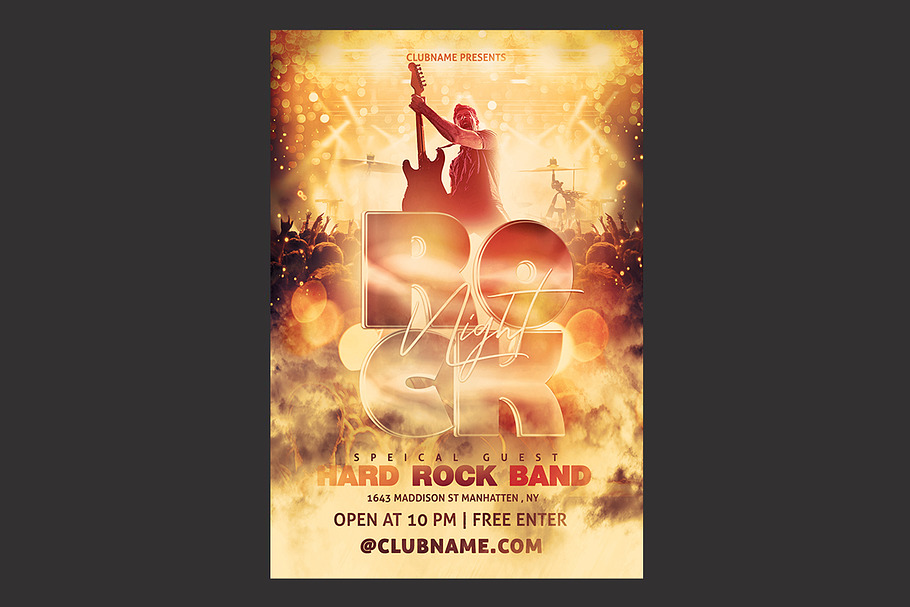 Rock Flyer in Flyer Templates - product preview 8