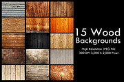 15 Wood Backgrounds