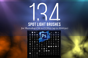 134 Spotlight Brushes for Photoshop